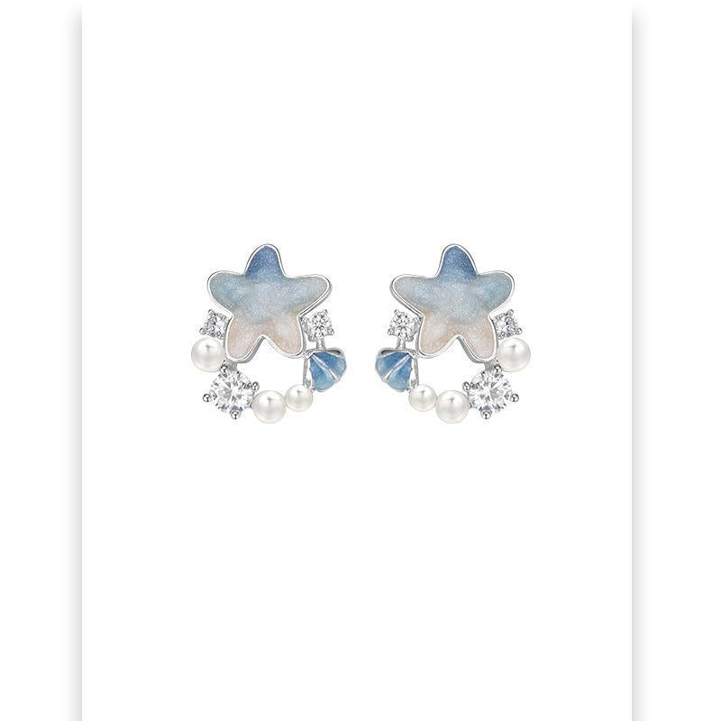 Gradient Ocean Star Earring