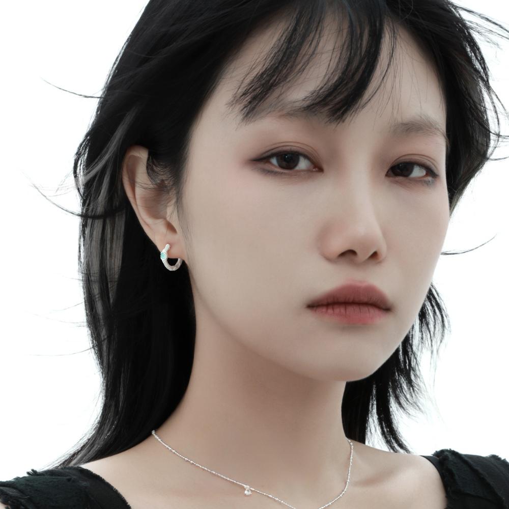 426 Burnt Silver Earrings Cold Style Earring