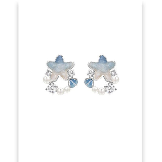 Gradient Ocean Star Earring