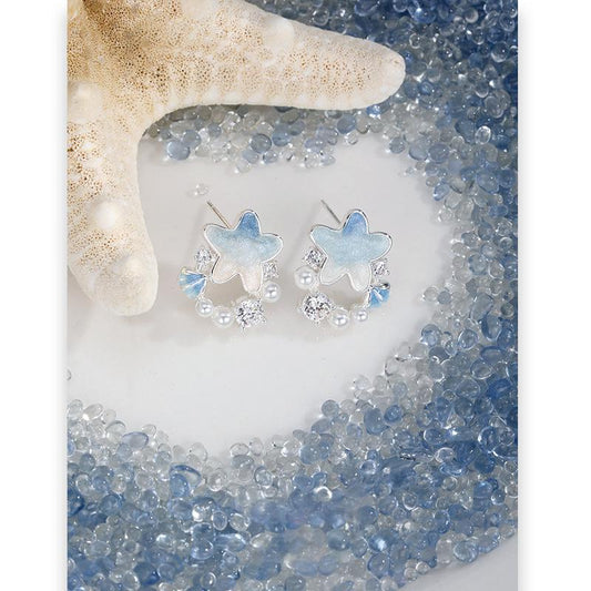 Gradient Ocean Star Earring
