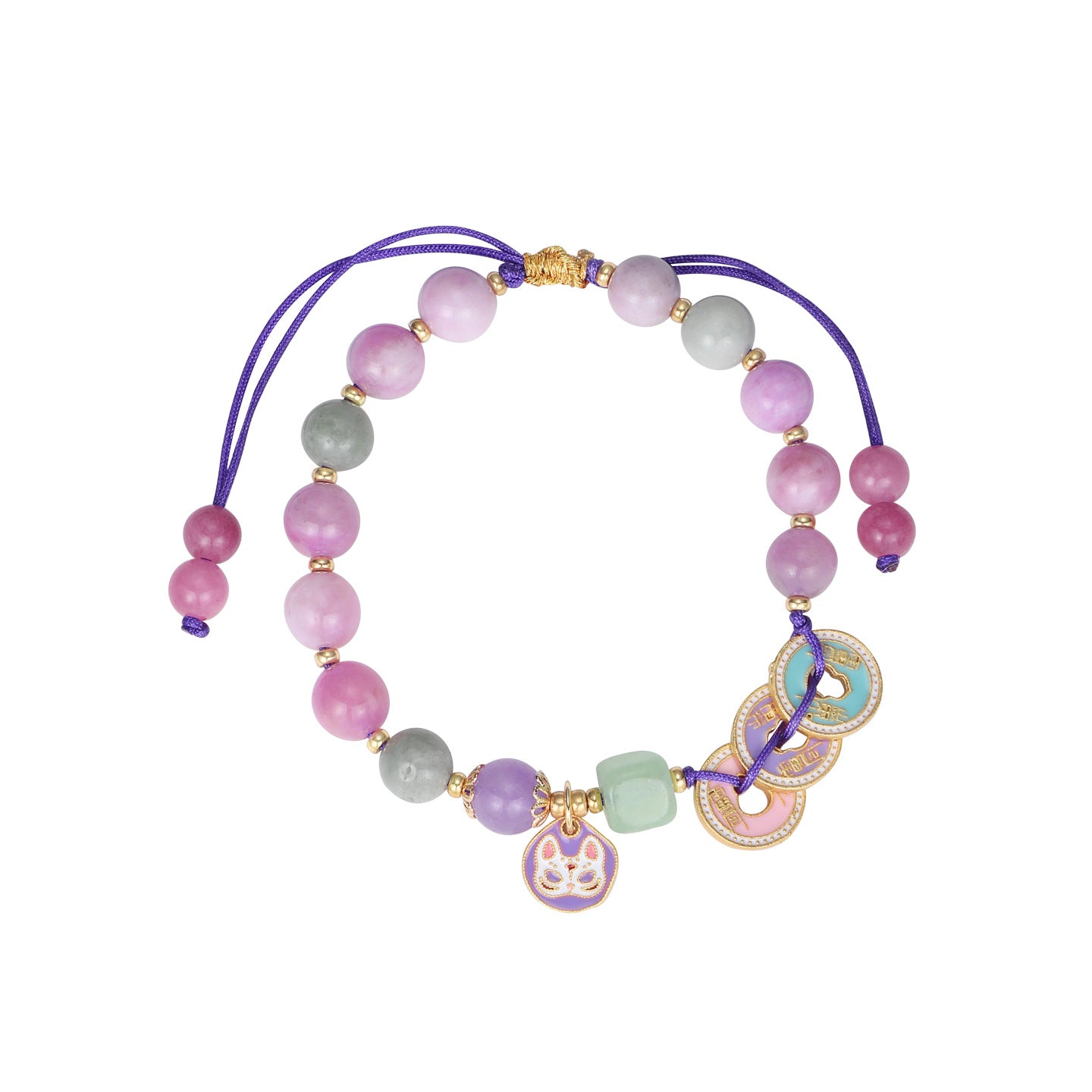 Fox Mask Chalcedony Bracelet