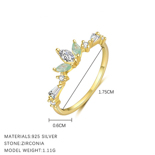 Crown ZC Gold Vermeil Ring