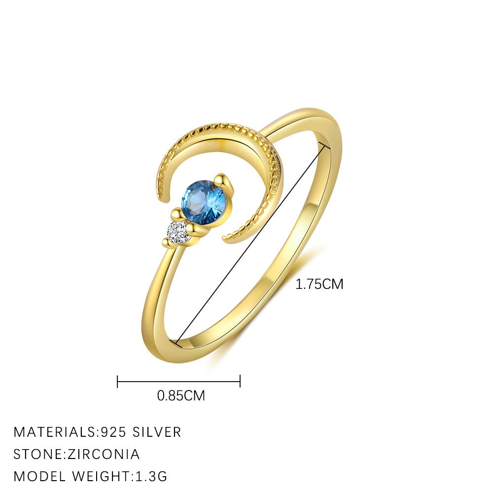 Moon ZC Gold Vermeil Ring