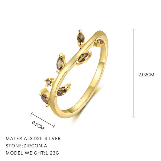 Wheat ZC Gold Vermeil Ring
